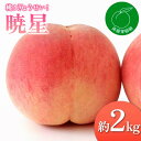 【ふるさと納税】【2026年出荷分先行予約】福島県産 暁星 約2kg (5~9玉) 遠藤果樹園 ぎょうせい 伊達の桃 桃 小玉 フルーツ 果物 もも モモ momo F20C-832