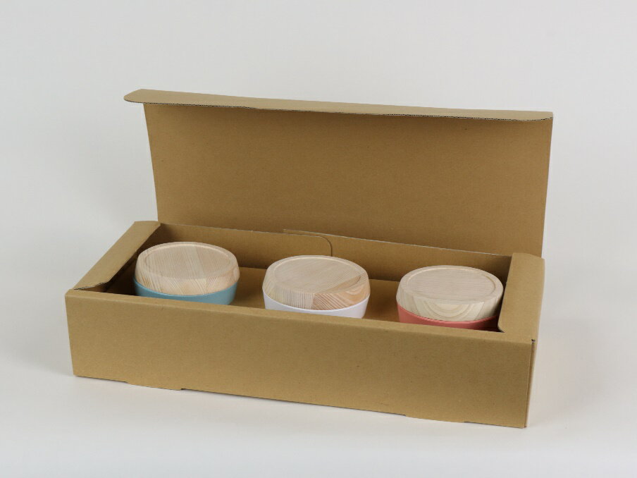 【ふるさと納税】FIDO スタッキングカップセット　【07214-0176】 木蓋付 保存用カップ 保存 バイオマスプラスチック カップ 木工 木製 ひのき ぬくもり 送料無料 福島県 本宮市 株式会社光大