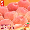 16位! 口コミ数「0件」評価「0」No.211 もも（あかつき）特秀品2kg（7～9玉）桑折町振興公社 ／ モモ 桃 品質 甘さ 送料無料 福島県 特産品