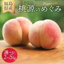 【ふるさと納税】\レビュー投稿でお米プレゼント/【選べる容量】◆2026年夏発送◆桃源のめぐみ 〜産直・桃・約2kg 約5kg ※離島への配送不可 ※2026年...
