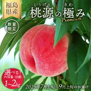 【ふるさと納税】【選べる容量・配送回数】◆2025年夏発送◆ 桃源の極み 〜産直・桃・約1kg 約2kg ※離島への配送不可 ※2025年7月上旬〜9月上旬頃に...