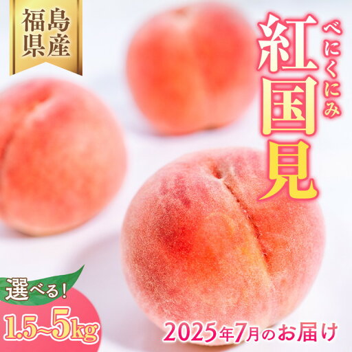【ふるさと納税】【選べる容量】◆2025年夏発送◆ 紅国見 〜産直・桃・約1.5kg 約5kg ※離島への配送不可 ※2025年7月上旬~7月下旬頃に順次発送予定|先行予約 予約 桃 もも モモ 果物 くだもの フルーツ 詰め合わせ 福島 ふくしま 【ふるさと納税】【選べる容量】◆2025年夏発送◆ 紅国見 〜産直・桃・約1.5kg 約5kg ※離島への配送不可 ※2025年7月上旬~7月下旬頃に順次発送予定|先行予約 予約 桃 もも モモ 果物 くだもの フルーツ 詰め合わせ 福島 ふくしま