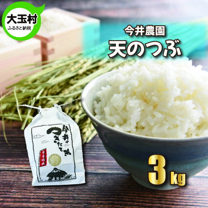 【令和5年産】【今井のつきたて米】 天のつぶ 3kg 【08421】 ｜ お米 令和5年産 精米 白米 米 今井農園 ｜