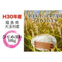 【ふるさと納税】福島県大玉村産ひとめぼれ10kg