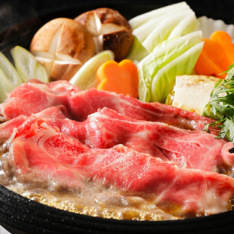 【ふるさと納税】＜福島牛＞ すき焼き＆しゃぶしゃぶセット 800g (肩ロース 400g・モモ 400g) 牛肉 黒毛和牛 国産 和牛 F6Q-104