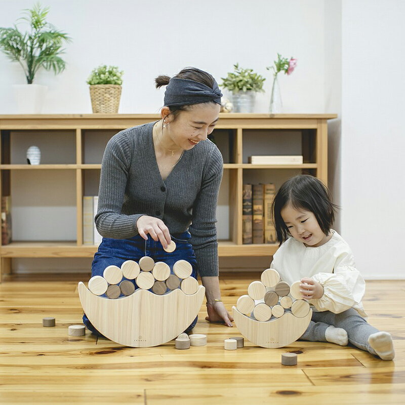 【ふるさと納税】塗料を使わない檜のおもちゃ IKONIH ジャンボなみのりバブル おもちゃ 玩具 ひのき F6Q-374