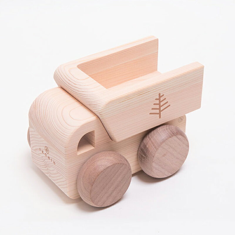【ふるさと納税】塗料を使わない檜のおもちゃ IKONIH オルゴールトラック おもちゃ 玩具 ひのき F6Q-379