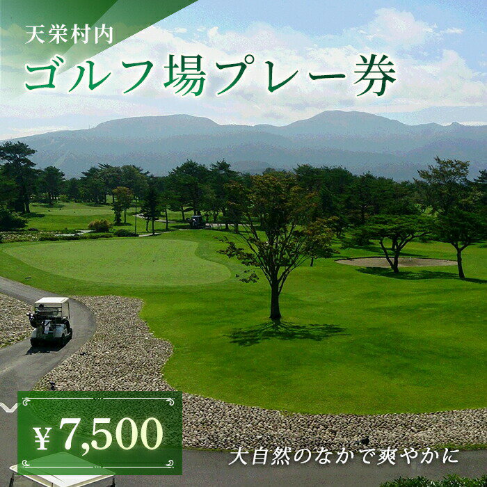 【ふるさと納税】天栄村内ゴルフ場プレー券（7,500円分） F21T-035