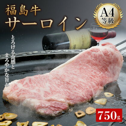 A4等級福島牛サーロイン 750g（250g×3） 牛肉 サーロイン 東北 福島県 F21T-049