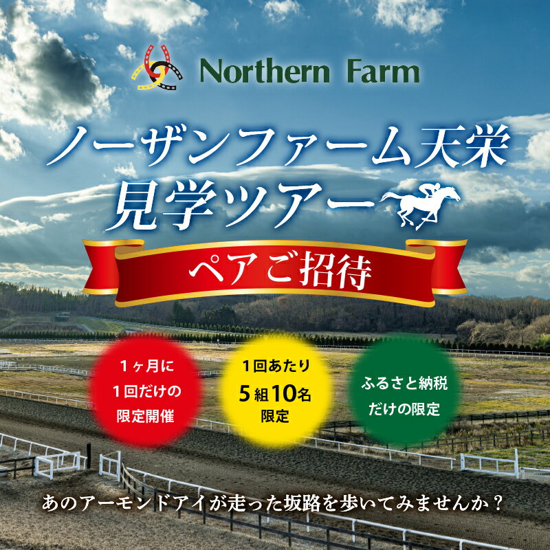 月1回限定開催 ノーザンファーム天栄見学ツアー ペア招待 UMAJO 期間限定 東北 福島県 天栄村 競馬 ノーザン 応援 思い出 記念 F21T-091