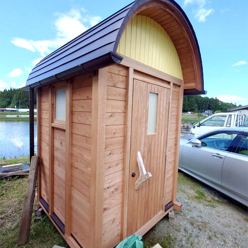 【ふるさと納税】国産杉使用　木のぬくもり サウナハウス（4名用） F21T-325