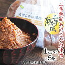 【ふるさと納税】つちっこ田島ファーム 二年熟成 あやこがね味噌 1kg入り×5袋（合計5kg）　【味 ...