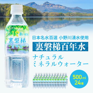 【ふるさと納税】裏磐梯百年水 ナチュラルミネラルウォーター(500ml×24本 1箱)【 ふるさと納税 人気 おすすめ ランキング ミネラルウォーター 裏磐梯百年水 日本名水百選 ペットボトル 小野川湧水 湧き水 自然の恵み 水 ミネラル 清水 福島県 北塩原村 送料無料 】KBJ010