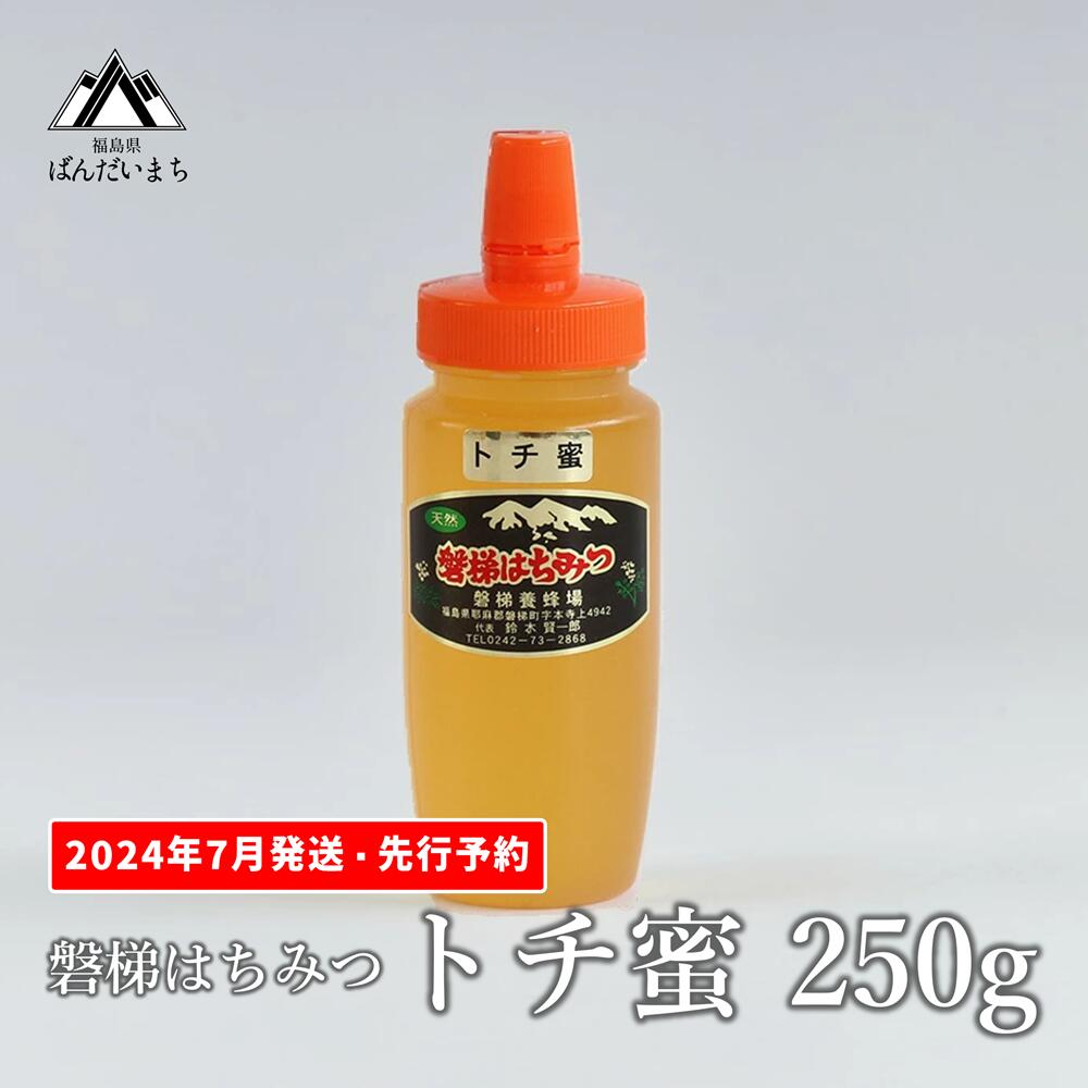 【ふるさと納税】【先行予約】国産純粋はちみつ 天然 磐梯養蜂 磐梯はちみつ 250g［チューブ］ トチはちみつ トチみつ トチ蜜 蜂蜜 ハチミツ はちみつ HONEY ハニー 国産 産地直送 無添加　※2024年7月1日以降発送予定