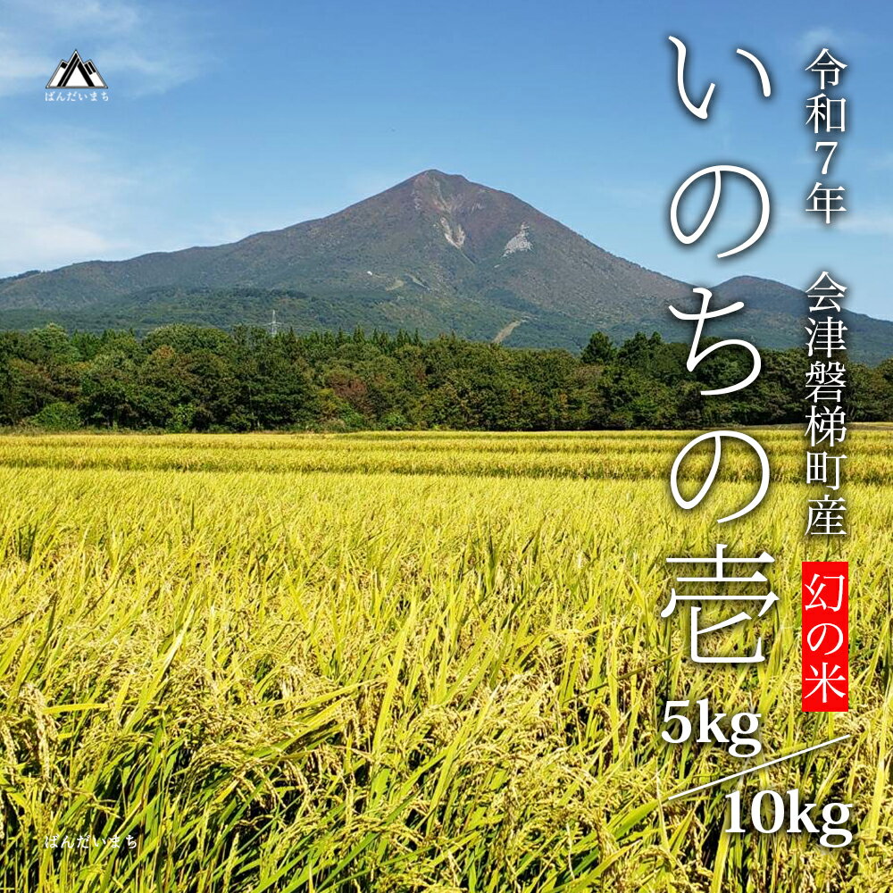 [令和7年産・新米]幻の米 いのちの壱 特別栽培米[減農薬・減化学肥料]5kg 10kg