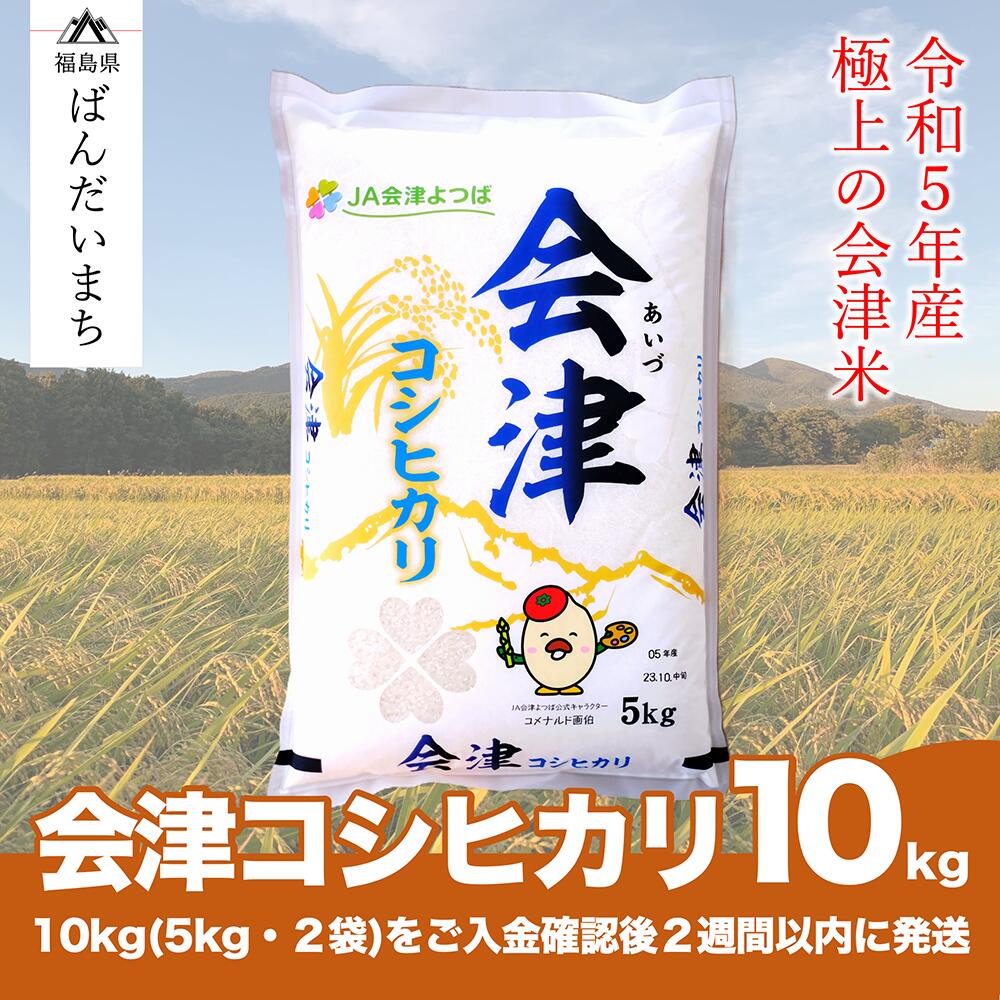 【ふるさと納税】【令和5年産米】 コシヒカリ 10kg 極上の会津米≪おこめ 新米 精米 ブランド米≫