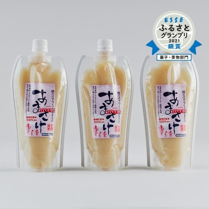 3位! 口コミ数「1件」評価「5」あまざけ 甘酒 麹だけでつくったあまさけ 330mL×3個 ノンアルコール 砂糖不使用 飲む点滴 2倍希釈 お取り寄せ 磐梯の名水 日本名水･･･ 