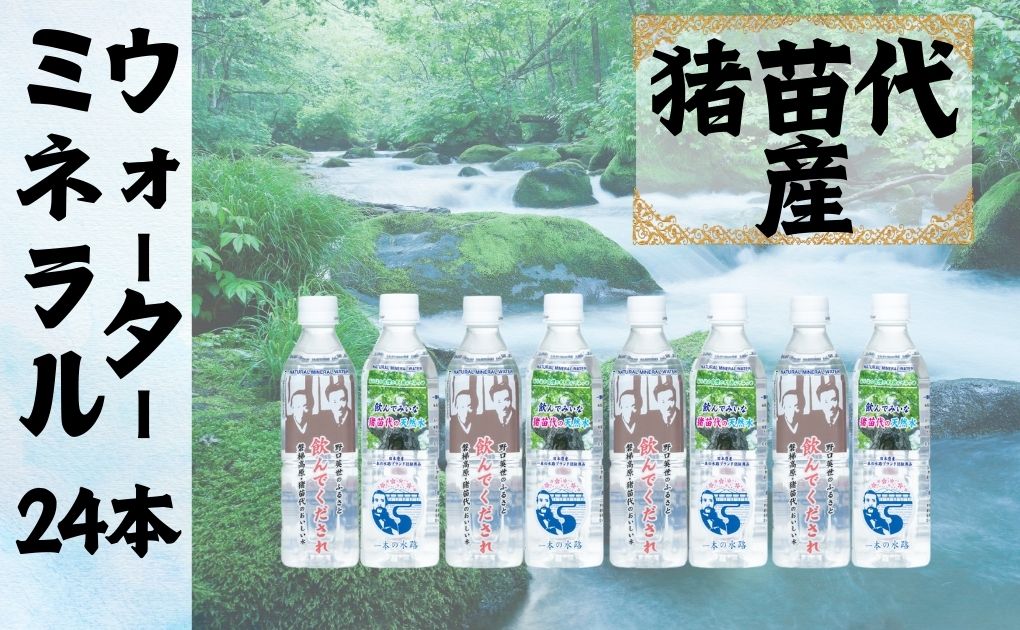 【ふるさと納税】猪苗代の天然水 1箱 (500ml×24本)　【飲料類・水・ミネラルウォーター】