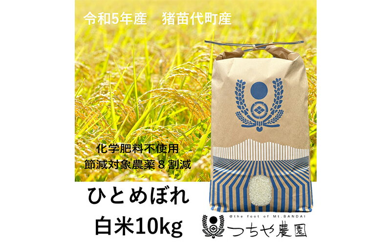 【ふるさと納税】【令和5年産】猪苗代町産 特別栽培米ひとめぼれ 10kg（精米）　【お米 米 ひとめぼれ 】　お届け：2023年11月1日～2024年10月31日