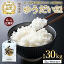 【ふるさと納税】【令和7年度産 新米予約】【数量限定】【6ヵ月定期便】日本一のお米 ゆうだい21 6回×5kg 計30kg 猪苗代町産 白米 5kg 第26回米・食味分析鑑定コンクール国際大会 金賞 日本一獲得 6か月連続 ※2025年10月下旬頃より順次発送予定 ※離島への配送不可