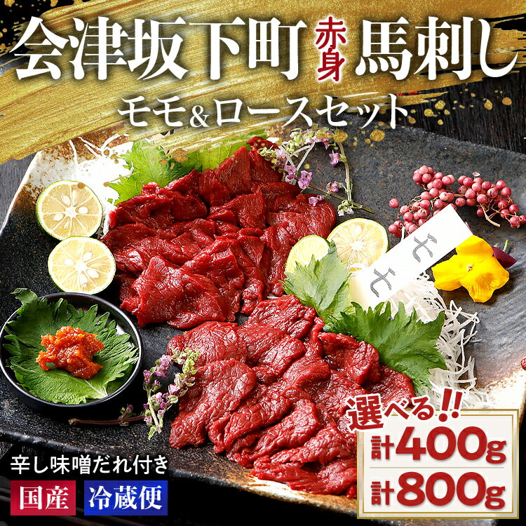 【ふるさと納税】【選べる内容量】【毎月限定30セット!】馬刺し モモ ロース 赤身 たれ付き セット|真空パック 小分け 冷蔵 ご当地 お取り寄せ 食べ比べ