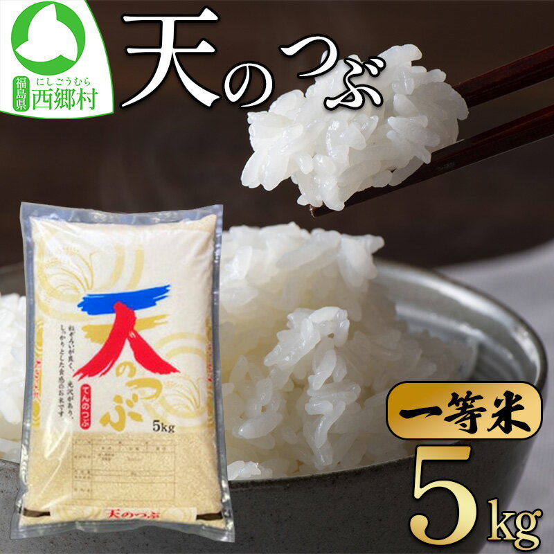 【ふるさと納税】＜令和5年産＞天のつぶ　精米5kg　一等米！　【07461-0005】