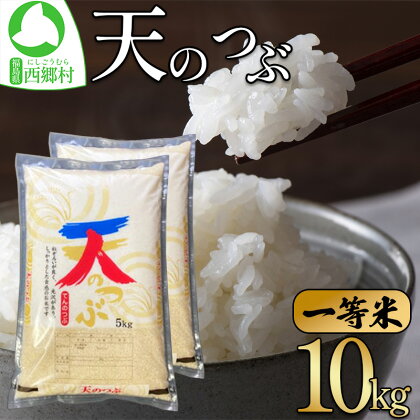 ＜令和5年産＞天のつぶ　精米10kg　一等米！　【07461-0006】