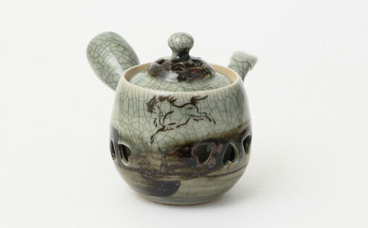 【ふるさと納税】大堀相馬焼 松永窯 二重急須　【07461-0114】