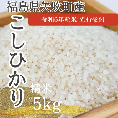 【令和6年度産　先行予約】　こしひかり(矢吹町中畑地区産)5kg【1477956】