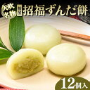 【ふるさと納税】 【矢吹名物】招福ずんだ餅 12個入 もち 和菓子 スイーツ 福島県 矢吹町 お茶菓子 お茶請け 菓子 食品 F6U-039