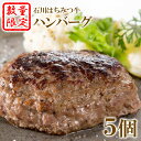 13位! 口コミ数「1件」評価「5」 【数量限定】 ハンバーグ 5個 冷凍 黒毛和牛 石川 はちみつ牛 ふるさと納税 福島県 石川町 【13001】