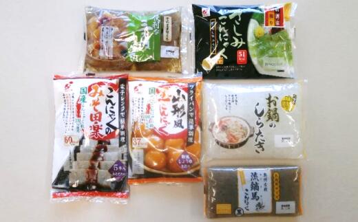 豆腐・納豆・こんにゃく(こんにゃく・しらたき)人気ランク14位　口コミ数「0件」評価「0」「【ふるさと納税】古殿こんにゃく詰合せ（6個）B-3 こんにゃく 蒟蒻 刺身こんにゃく 田楽 玉こんにゃく 白滝【07505-0008】」