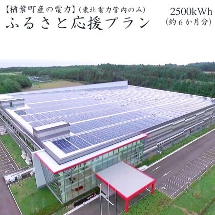 021r001 【楢葉町産の電力】ふるさと応援プラン/2,500kWh(75,000円分相当)(東北電力管内のみ)