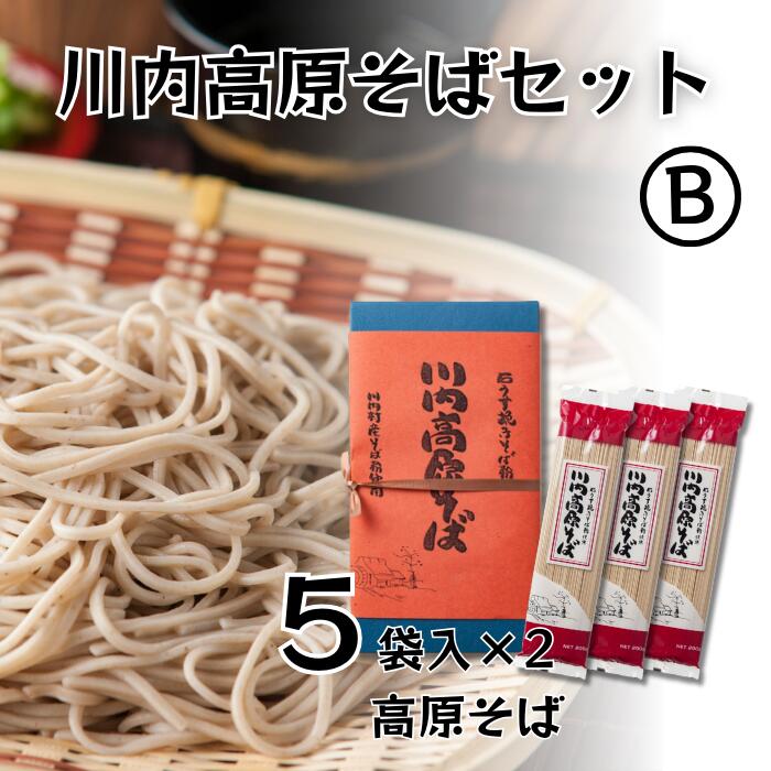 川内高原そば セットB（乾麺） 200g×10袋