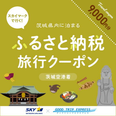 茨城県の【ふるさと納税】スカイマークで行くダイナミックエクスプレス 茨城空港行き(9,000円分)【配送不可地域:離島・沖縄県】【1632960】|詳細画像