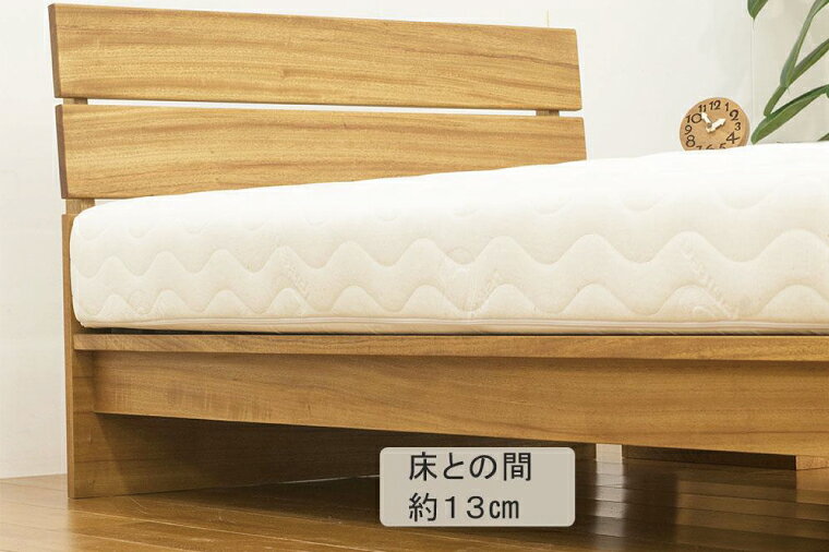 【ふるさと納税】【頑固おやじ】楠の木の優しい香りがするベッドフレーム セミダブ...