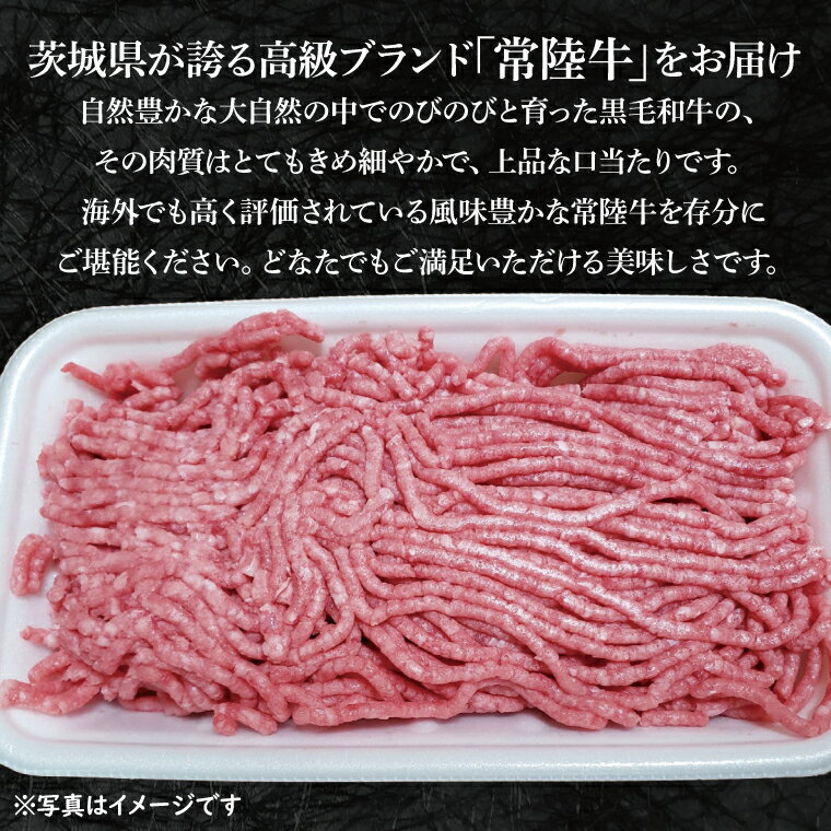 【ふるさと納税】【3ヶ月定期便】【常陸牛】ひき肉（あらびき）約1.5kg【定期便】計3回　総量約4.5kg【茨城県共通返礼品】（HI-13）