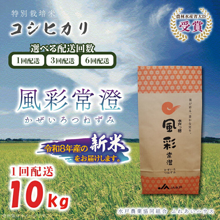 令和8年産 特別栽培米コシヒカリ 風彩常澄 10kg