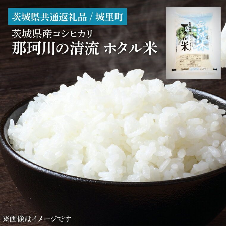 【ふるさと納税】【選べる定期便】茨城県産コシヒカリ　那珂川の清流 ホタル米（茨城県共通返礼品/城里町）（IH-37）