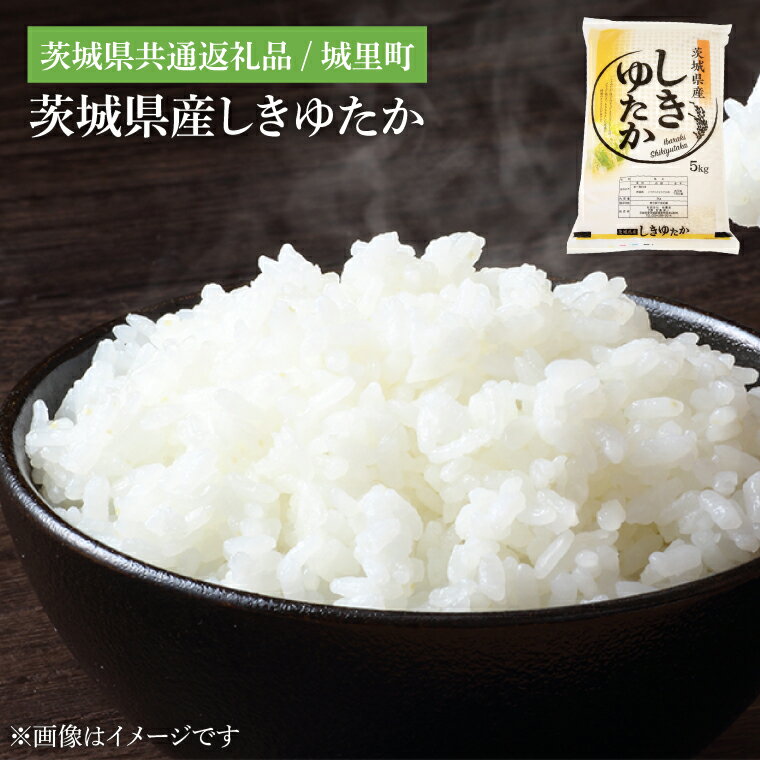 [選べる内容量][数量限定][令和7年度 新米]茨城県産しきゆたか(茨城県共通返礼品/城里町)5・10・20kg[お米 米 おにぎり 粒が大きい 茨城県](IH-1079)