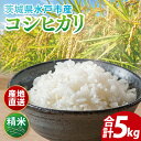 【ふるさと納税】【数量限定】【令和6年度産】茨城県産コシヒカリ 5kg【米 おこめ こしひかり 農家直送 直送 水戸市 茨城県】(ND-1)
