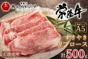 【ふるさと納税】常陸牛A5すきやきリブロース ご自宅用500g【肉のイイジマ】（DU-52）