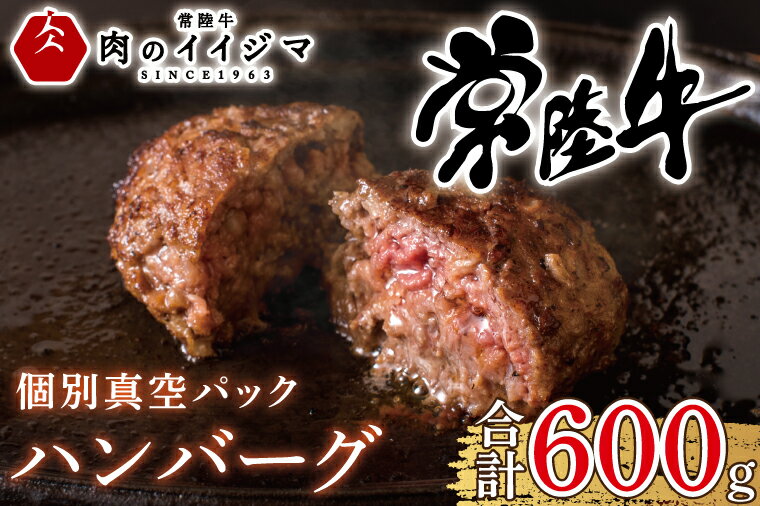 ハンバーグ 肉 100g 6個 セット ギフト 誕生日プレゼント 食べ物 冷凍 小分け 焼くだけでレストランの味 黒毛和牛 常陸牛 100% 無添加 ふるさと納税 常陸牛ハンバーグ100g×6個 牛 人気 子供 お弁当 茨城県 水戸(DU-78)