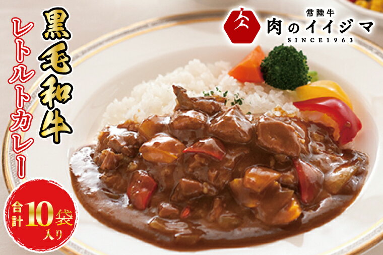 【ふるさと納税】レトルトカレー ビーフカレー 10個セット ギフト お返し 内祝い 出産内祝い 一人暮らし プレゼント 冷凍 食べ物イイジマ黒毛和牛レトルトカレー 10個入り 化粧箱 【肉のイイジ…