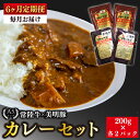 【ふるさと納税】【6ヶ月定期便】【常陸牛 A5ランク】カレー2パック+【美明豚】カレー2パック【国産牛 和牛 牛肉 豚肉 ブランド豚 茨城県 水戸市 レトルト 食品 食べ比べ セット商品 国産】(EK-37_2)