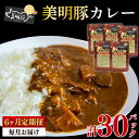 【ふるさと納税】【6ヶ月定期便】【美明豚】カレー5パック 豚肉 ブランド豚 茨城県 水戸市 レトルト 食品 国産 老舗精肉店(EK-73_2)
