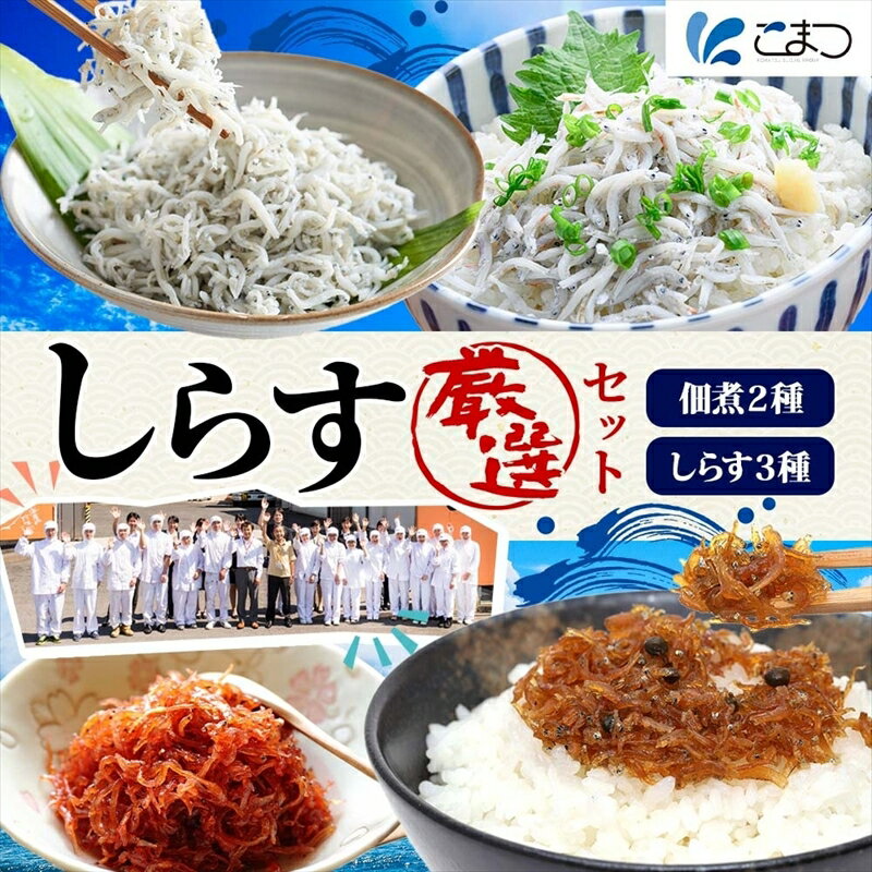 【ふるさと納税】Bー27 こまつ しらす厳選セット シラス 本気のシラス 釜揚げ ちりめん 山椒 生姜 しらす丼 魚 魚介 海の幸 グルメ 人気 ギフト 贈り物 贈答品 食べ比べ 送料無料 小松水産 茨城県 日立市