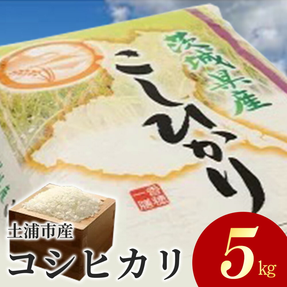 【ふるさと納税】令和5年産米 土浦市産 コシヒカリ 精米5k