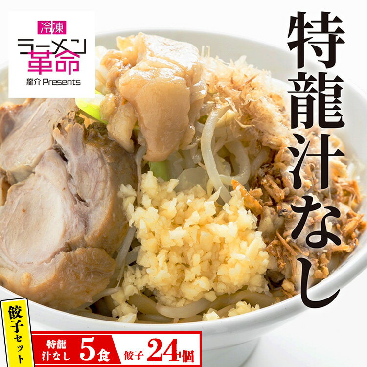 29位! 口コミ数「0件」評価「0」【セット商品】特龍汁なし×5食＋龍介餃子24個入り×1食セット※着日指定不可※離島への配送不可