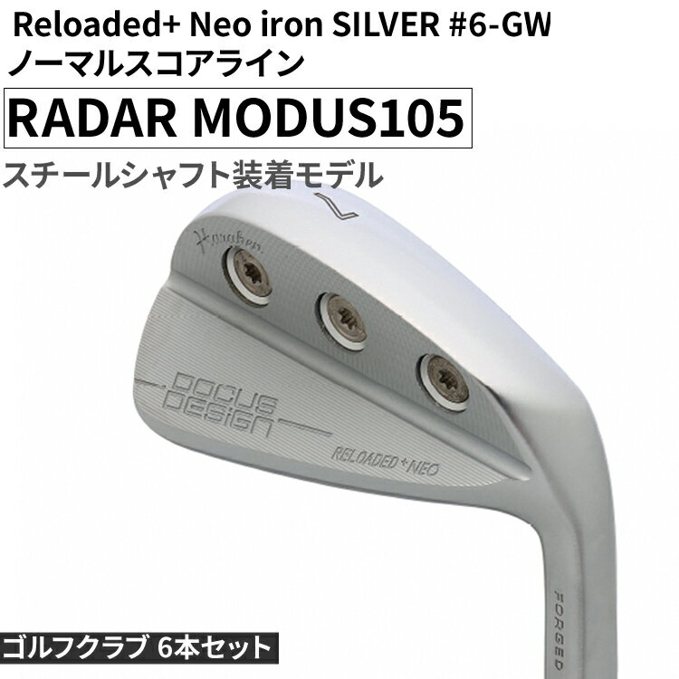 【ふるさと納税】ゴルフクラブ 6本セット Reloaded+ Neo iron SILVER #6-GW ノーマルスコアライン RADAR MODUS105 ス...